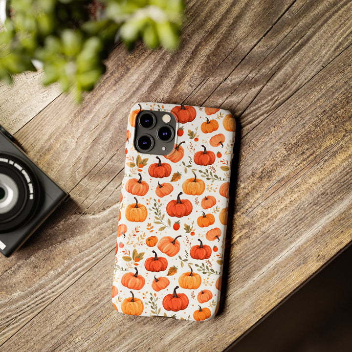 Slim Fall Autumn Pumpkins Gift for Her Cute Phone Cases for Iphone 16 | iPhone 15 Case | iPhone 15 Pro Max Case, Iphone 14, Iphone 14 Pro Max, Iphone 13, Slim - Studio40ParkLane