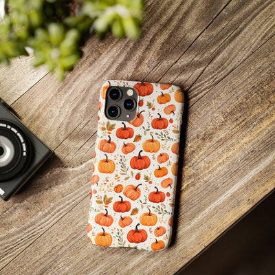 Slim Fall Autumn Pumpkins Gift for Her Cute Phone Cases for Iphone 16 | iPhone 15 Case | iPhone 15 Pro Max Case, Iphone 14, Iphone 14 Pro Max, Iphone 13, Slim