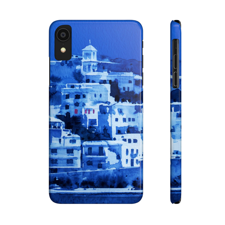 Slim Cute Phone Cases for Iphone | iPhone 15 Case | iPhone 15 Pro Max Case, Iphone 14, Iphone 14 Pro Max, Iphone 13, Greek Island Blue - Studio40ParkLane
