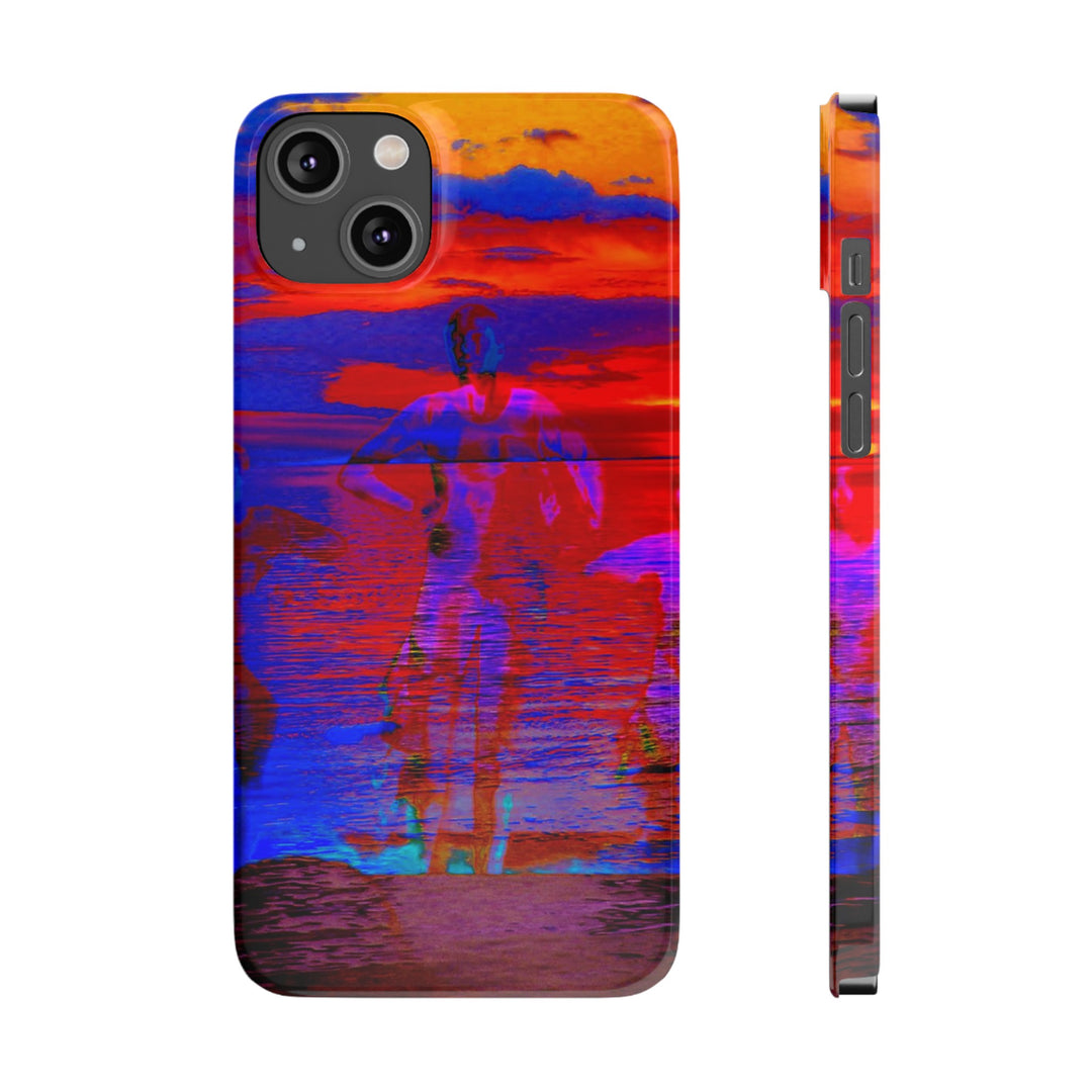 Slim Cute Phone Cases for Iphone | iPhone 15 Case | iPhone 15 Pro Max, Iphone 14 Case, Iphone 14 Pro Max, Iphone 13, Red Blue Sunset - Studio40ParkLane