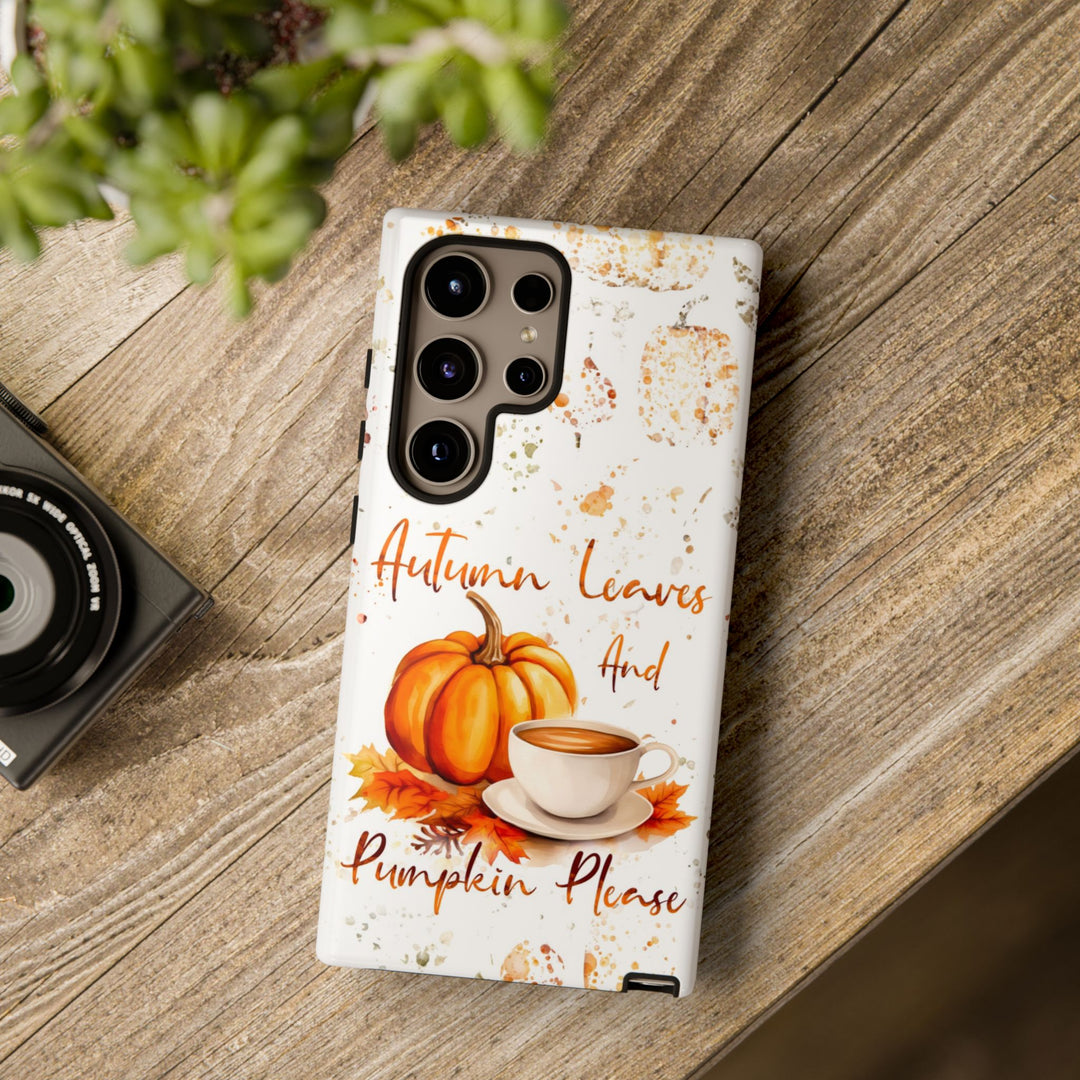 Impact Resistant, Fall Leaves Pumpkin Pie, Cute Phone Cases for Samsung S24, S23, S22, S21, IPhone 15 pro Iphone 14 pro Iphone 13 IPhone 12 Iphone 11 - Studio40ParkLane