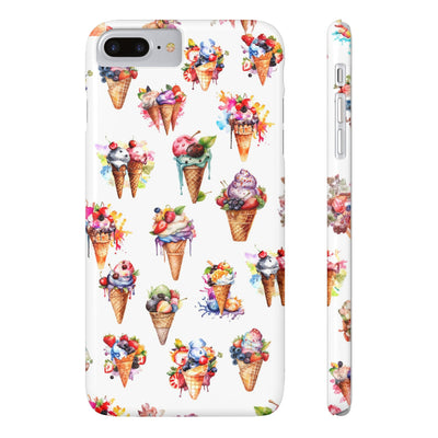 Slim Summer Ice Cream Slim Cute Phone Cases for Iphone  | iPhone 15 Case | iPhone 15 Pro Max Case, Iphone 14, Iphone 14 Pro Max, Iphone 13