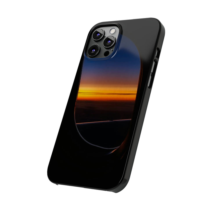 Slim Cute Phone Cases for Iphone - | iPhone 15 Case | iPhone 15 Pro Max Case, Iphone 14 Case, Iphone 14 Pro Max, Iphone 13, Airplane Window Sunset - Studio40ParkLane