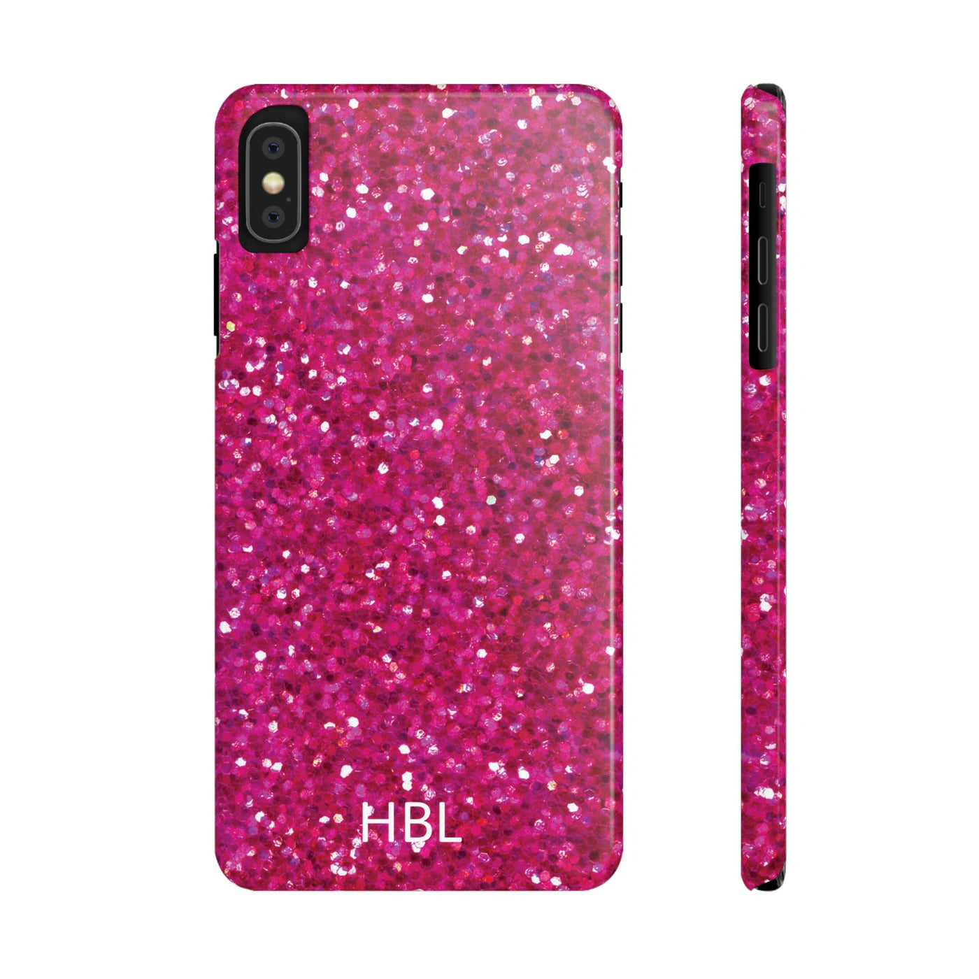 Personalized Slim Muted Pink Faux Play on Glitter Effect Cute Phone Cases for Iphone 16 Pro Max | iPhone 15 Case | iPhone 15 Pro Max Case, Iphone 14, Iphone 14 Pro Max, Iphone 13 12 11 8 7