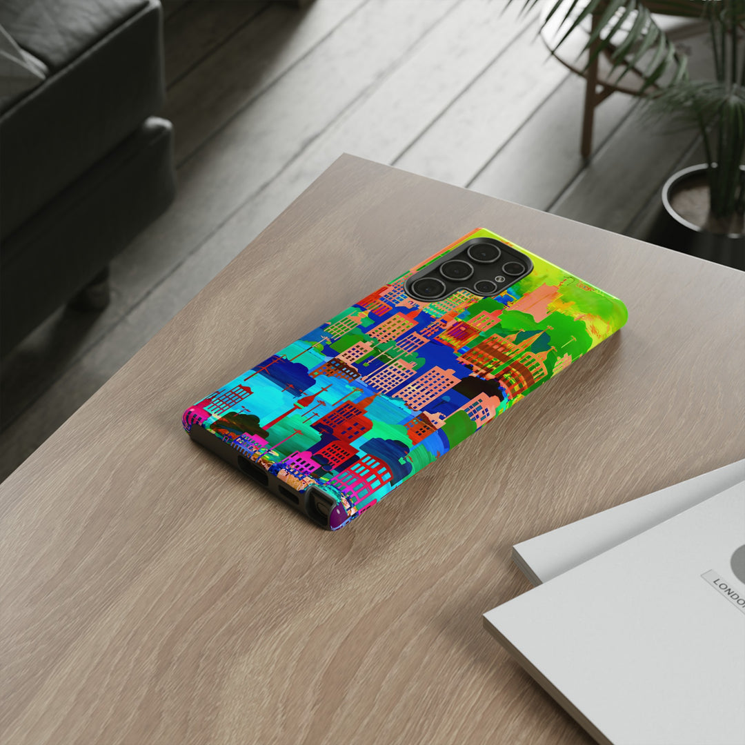 Cute Samsung Case | Cool Iphone Case | Summer City Skyline, Samsung S24, S23, S22, S21, IPhone 15 Case | Iphone 14 Case, Iphone 13 Case - Studio40ParkLane