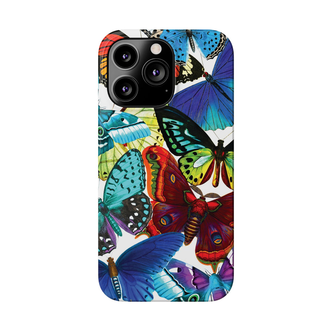 Slim Bright Butterflies Gift for Her Cute Phone Cases for Iphone 16 Pro Max | iPhone 15 Case | iPhone 15 Pro Max Case, Iphone 14, Iphone 14 Pro Max, Iphone 13 12 11 8 7 - Studio40ParkLane