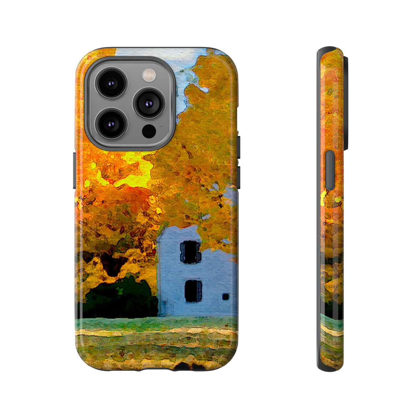 Impact Resistant, Fall Leaves Watercolor, Cute Phone Cases for Samsung S24, S23, S22, S21, IPhone 15 pro Iphone 14 pro Iphone 13 IPhone 12 Iphone 11