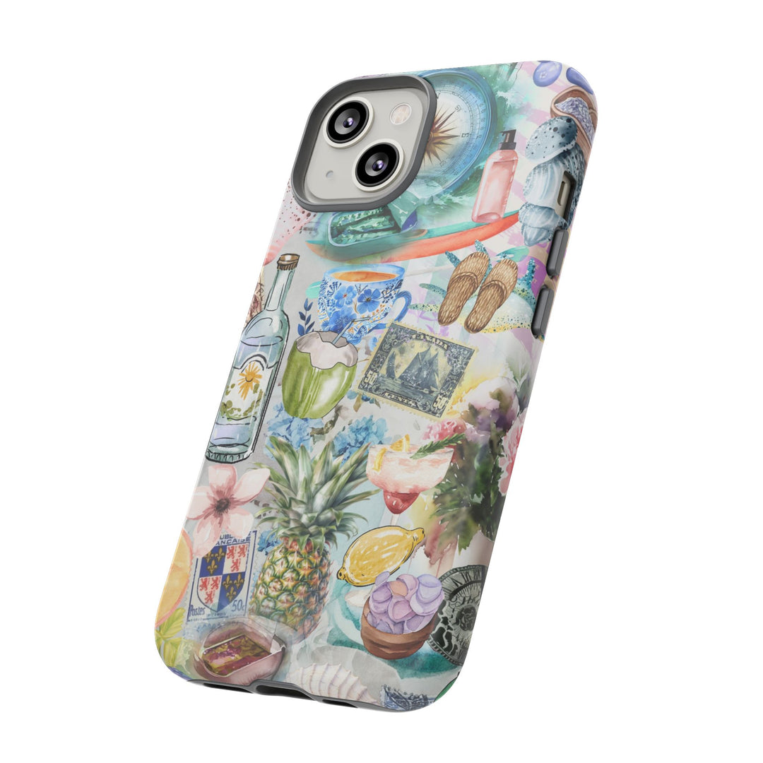 Impact Resistant, Travel Coquette Collage, Cute Phone Cases for Samsung S24, S23, S22, S21, IPhone 15 pro Iphone 14 pro Iphone 13 IPhone 12 Iphone 11 - Studio40ParkLane