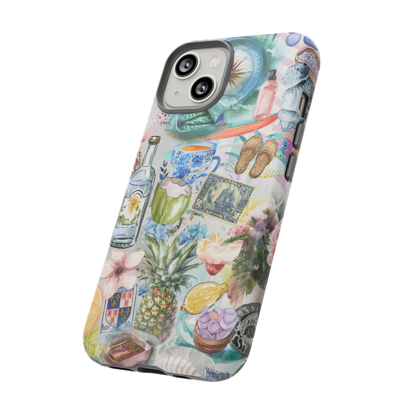 Impact Resistant, Travel Coquette Collage, Cute Phone Cases for Samsung S24, S23, S22, S21, IPhone 15 pro Iphone 14 pro Iphone 13 IPhone 12 Iphone 11