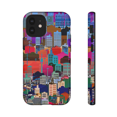 Cute Samsung Case | Cool Iphone Case | Summer City Skyline, Samsung S24, S23, S22, S21, IPhone 15 Case | Iphone 14 Case, Iphone 13 Case