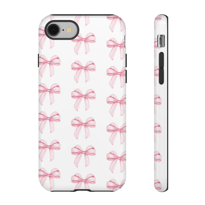 Pink Bows Cute Phone Case, for IPhone 16 Pro Max | Iphone 15, Iphone 14, IPhone 13 Case, 11 8 7, Samsung Galaxy S24, S23, S22, S21, 2 Layer Protection - Studio40ParkLane
