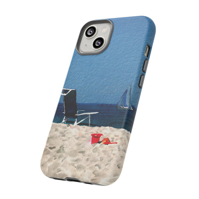 Cute Samsung Case | Cool Iphone Case | Summer Blue Beach Chair, Samsung S24, S23, S22, S21, IPhone 15 Case | Iphone 14 Case, Iphone 13 Case