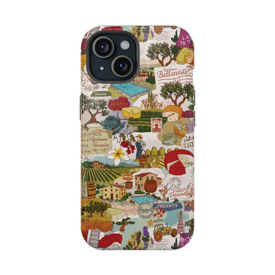 Italy Tuscany Coquette Collage Tough Magsafe Cute Phone Cases for Iphone | iPhone 17 Pro Max Case, Iphone 16, Iphone 15 14 13 12 11 10 9 - Studio40ParkLane