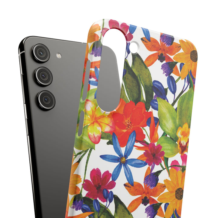 Sleek Snap Colorful Flowers Cute Phone Case for iPhone 16 15 14 13 12 11 X Xs Max Xr Pro Plus Samsung Galaxy S24 S23 S22 S21 S20 Note Ultra