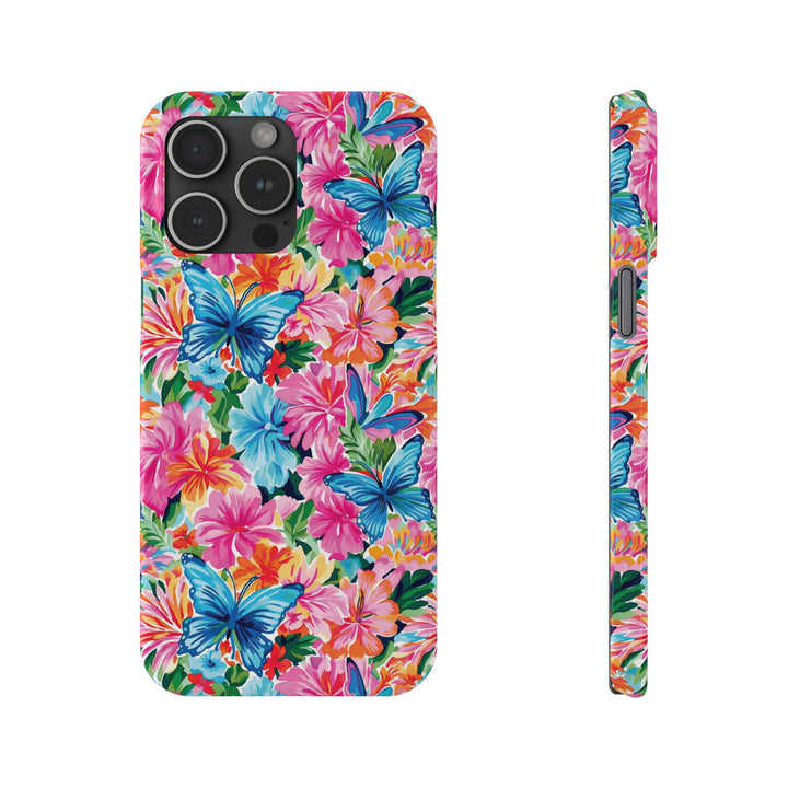 Slim Butterflies Flowers Gift for Her Cute Phone Cases for Iphone 16 Pro Max | iPhone 15 Case | iPhone 15 Pro Max Case, Iphone 14, 13, 12, 11, 10, 8, 7 - Studio40ParkLane