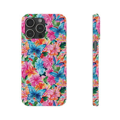 Slim Butterflies Flowers Gift for Her Cute Phone Cases for Iphone 16 Pro Max | iPhone 15 Case | iPhone 15 Pro Max Case, Iphone 14, 13, 12, 11, 10, 8, 7 - Studio40ParkLane