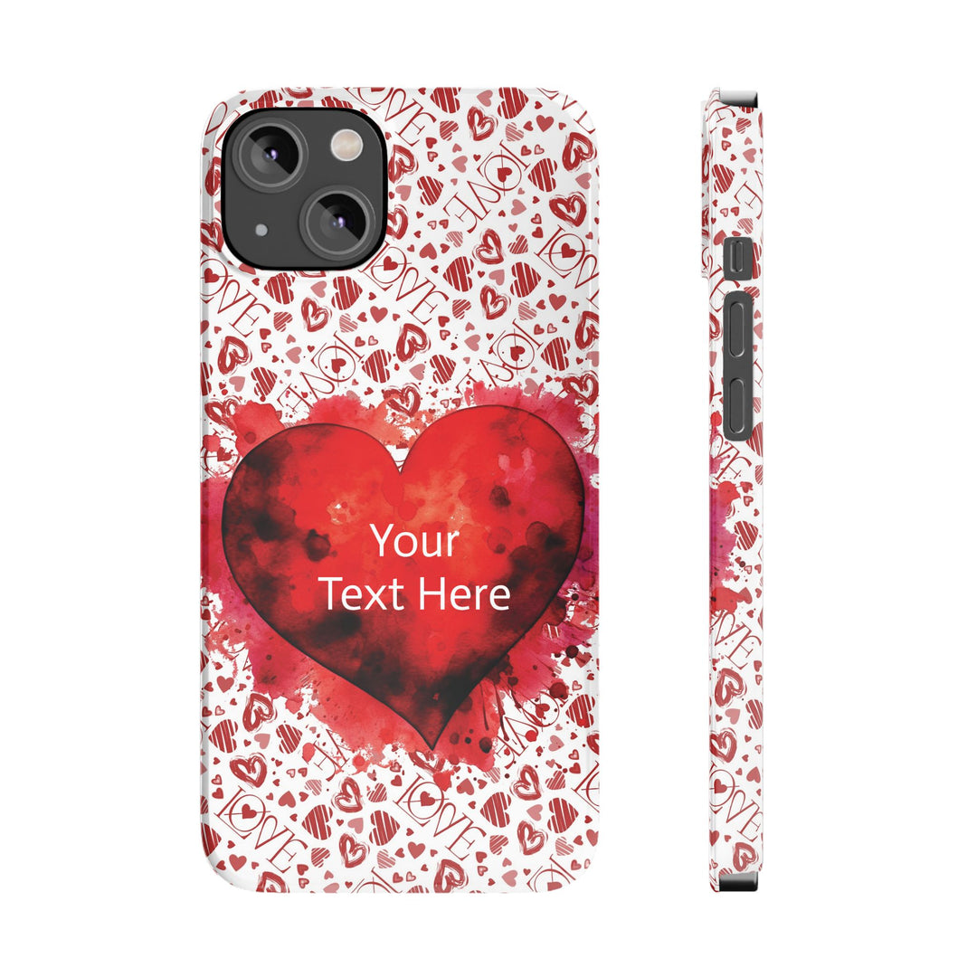 Slim Cute Phone Cases for Iphone - | iPhone 15 Case | iPhone 15 Pro Max Case, Iphone 14 Case, Iphone 14 Pro Max, Iphone 13, Valentine Hearts Love - Studio40ParkLane