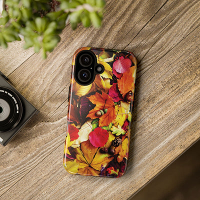Aesthetic Tough Fall Leaves Foliage Premium Phone Case - For iPhone 17 Pro Max iPhone 16 Pro iPhone 15 Iphone 14 Plus 13 Pro 12 11 10 XR - Studio40ParkLane