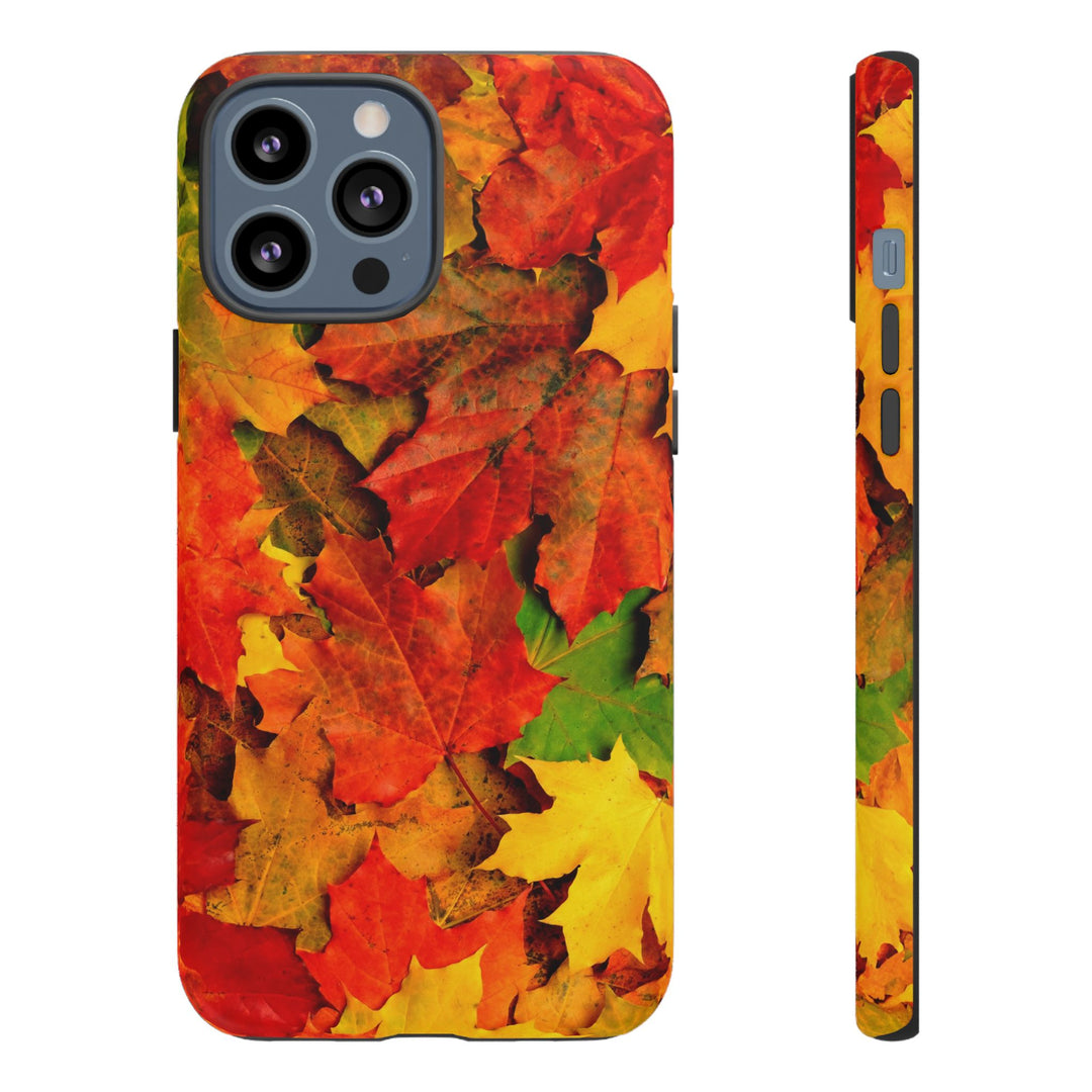 Fall Leaves Impact Resistant, Cute Phone Cases for Samsung S24, S23, S22, S21, IPhone 15 pro Iphone 14 pro Iphone 13 IPhone 12 Iphone 11 - Studio40ParkLane