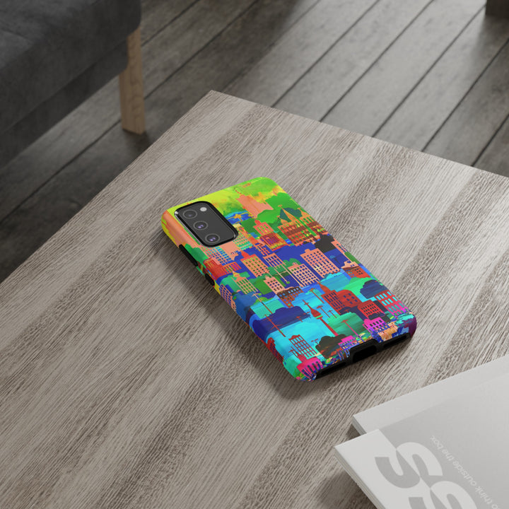 Cute Samsung Case | Cool Iphone Case | Summer City Skyline, Samsung S24, S23, S22, S21, IPhone 15 Case | Iphone 14 Case, Iphone 13 Case - Studio40ParkLane