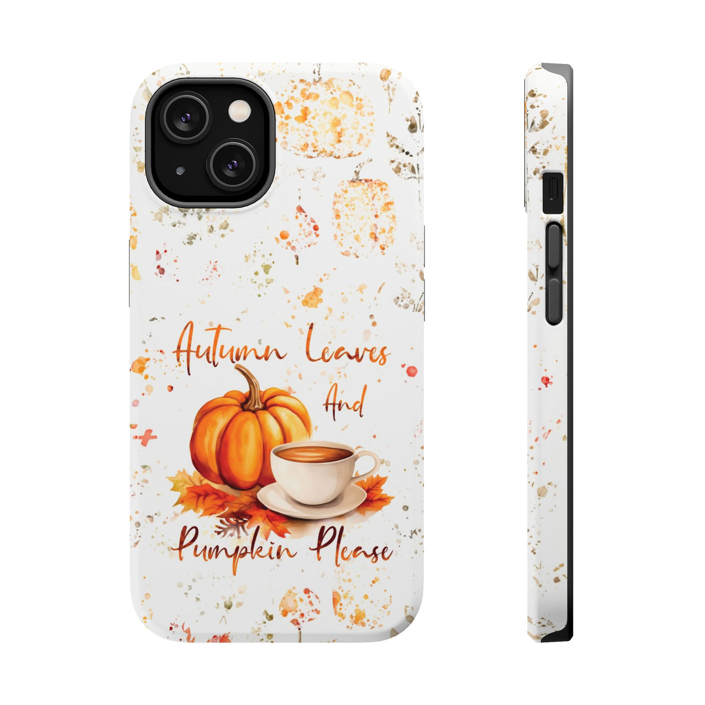 Fall Leaves Pumpkins Tough Magsafe Cute Phone Cases for Iphone | iPhone 15 Case | iPhone 15 Pro Max Case, Iphone 14, Iphone 14 13 12 11 10 9 8 7 - Studio40ParkLane