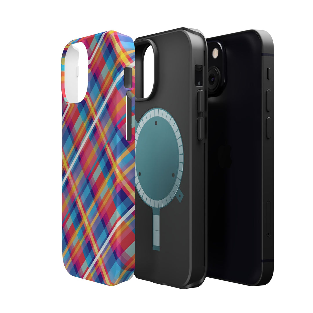 Checkered Plaid Magsafe Gift for Her Cute Phone Case for Iphone, | iPhone 16 | iPhone 15 Pro Max, Iphone 14 Pro Max, 13 12 11 10 9 8 7 - Studio40ParkLane