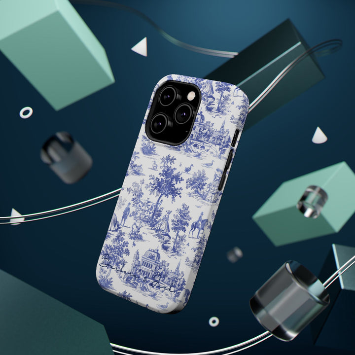 Magsafe French Toile Personalized Initial Custom Gift Cute Phone Cases for Iphone 16 Pro Max | iPhone 15, Pro Max Case, Iphone 14, 13, 12, 11, 10 - Studio40ParkLane