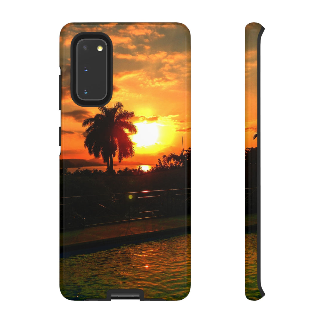 Cute Samsung Case | Cool Iphone Case | Summer Jamaica Pool Sunset, Samsung S24, S23, S22, S21, IPhone 15 Case | Iphone 14 Case, Iphone 13 Case - Studio40ParkLane