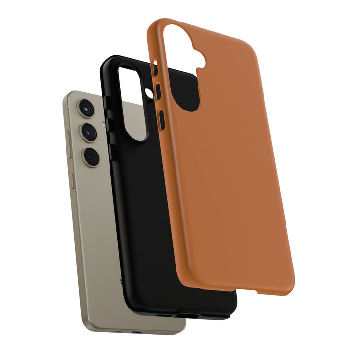 Premium Tough Rusty Brown Orange Gift for Her Cute Phone Cases for Samsung S25 S24, S23, S22, S21, Iphone, 16, 15, 14, 13 Pro Max Ultra - Studio40ParkLane