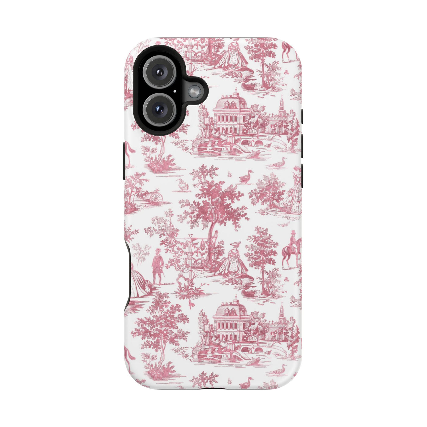 French Pink Toile Magsafe Cute Phone Case for Iphone Gift for Her,  | iPhone 15 Case | iPhone 15 Pro Max Case, Iphone 14, Iphone 14 Pro Max, Iphone 13, Iphone 16