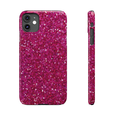 Slim Muted Pink Faux Play on Glitter Effect Cute Phone Cases for Iphone 16 Pro Max | iPhone 15 Case | iPhone 15 Pro Max Case, Iphone 14, Iphone 14 Pro Max, Iphone 13 12 11 8 7