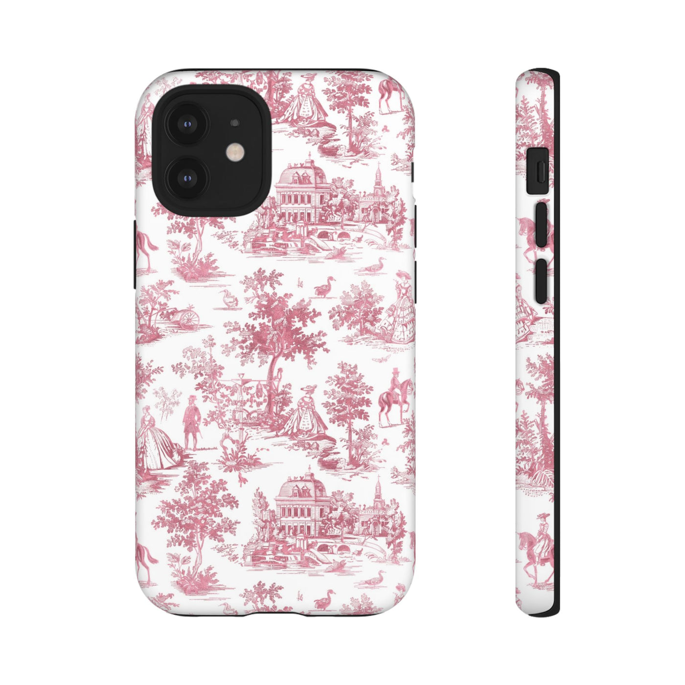 Premium Tough French Toile Gift for Her Cute Phone Cases for Samsung S25, S24, S23, S22, S21 Iphone, 16, 15, 14, 13, 12 Plus Max Pro Ultra - Studio40ParkLane