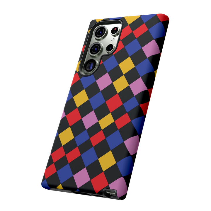 Aesthetic Tough Colorful Checkerboard Phone Case Premium - For iPhone 17 Pro Max iPhone 16 Pro iPhone 15 Iphone 14 Plus 13 Pro 12 11 10 XR - Studio40ParkLane