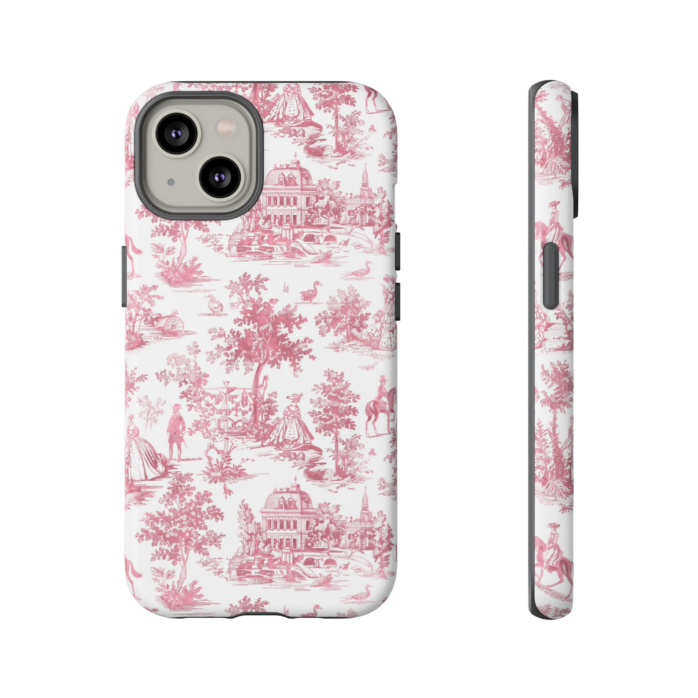 Premium Tough French Toile Gift for Her Cute Phone Cases for Samsung S25, S24, S23, S22, S21 Iphone, 16, 15, 14, 13, 12 Plus Max Pro Ultra - Studio40ParkLane