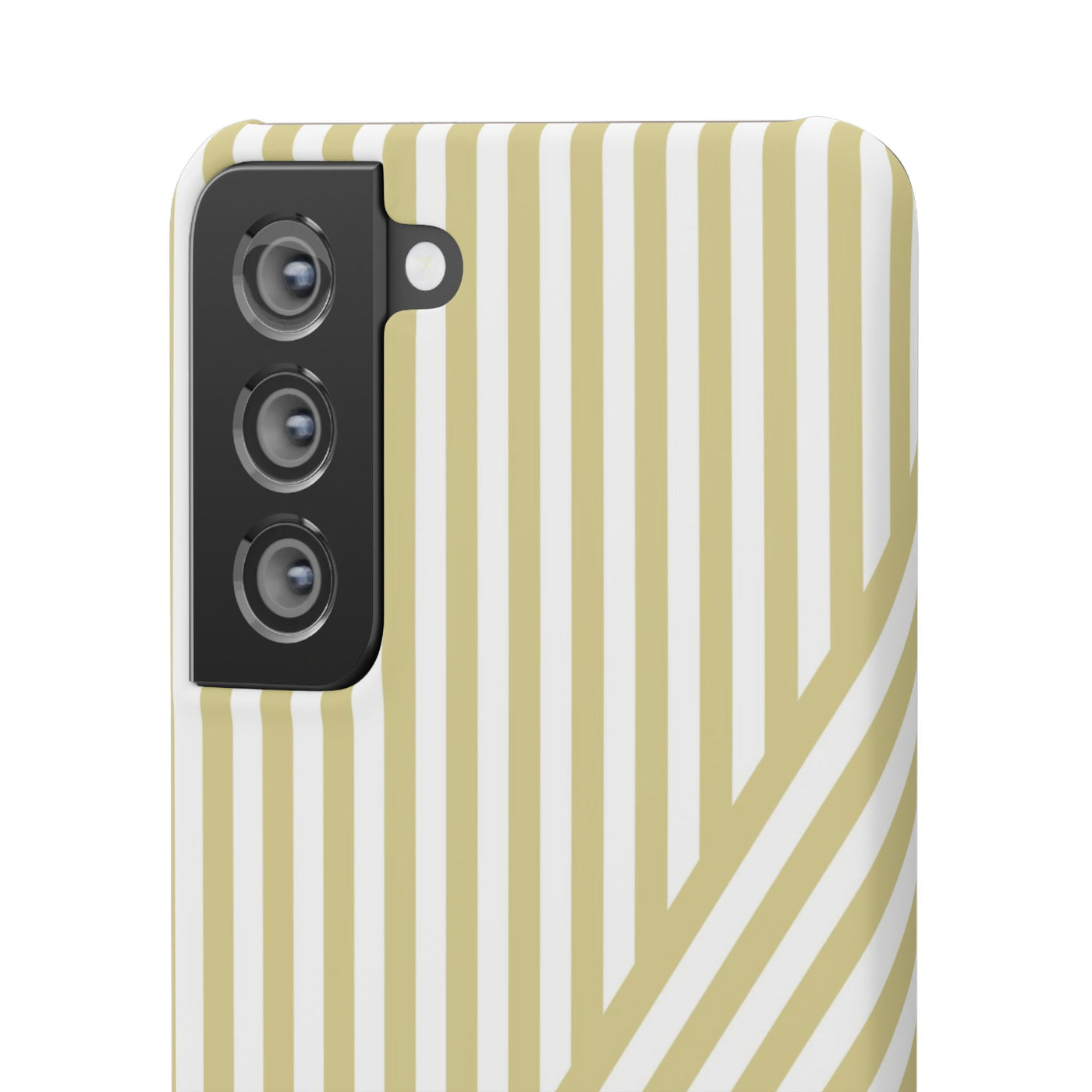 Aesthetic Yellow Beige Stripes Cute Phone Case Sleek Snap - For iPhone 17 Pro Max iPhone 16 Pro iPhone 15 Iphone 14 Plus 13 Pro 12 11 10 Gift