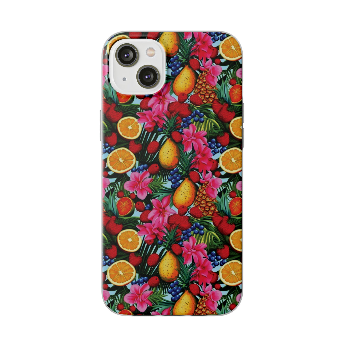 Cute Flexi Phone Cases, For Iphones and Samsung Galaxy Phones, Summer Mixed Fruit, Galaxy S23 Phone Case, Samsung S22 Case, Samsung S21, Iphone 15, Iphone 14, Iphone 13