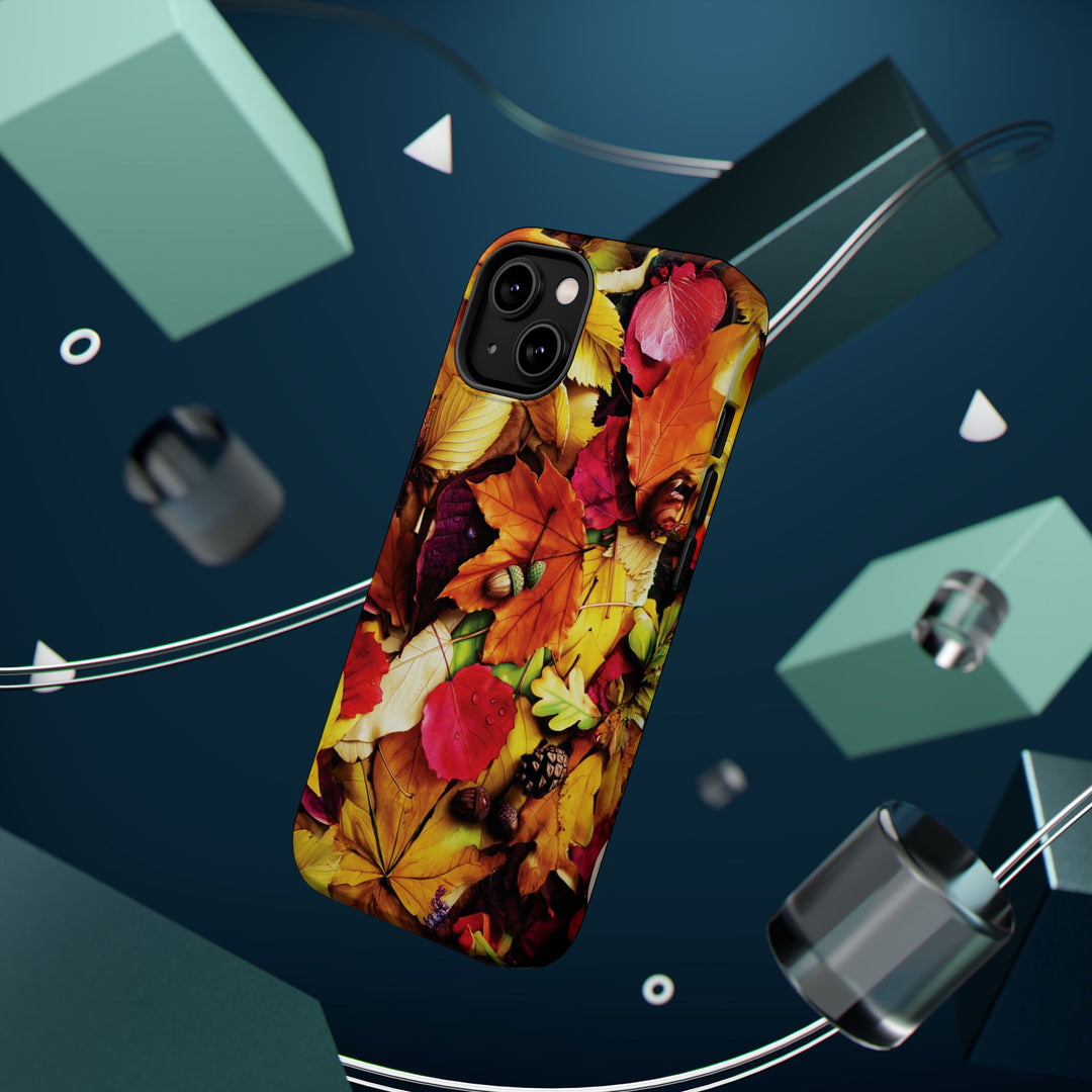 Aesthetic Tough Magsafe Fall Leaves Foliage Phone Case - For iPhone 17 Pro Max iPhone 16 Pro iPhone 15 Iphone 14 Plus 13 Pro 12 11 10 - Studio40ParkLane