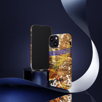 Impact Resistant, Pecan Pie Abstract, Cute Phone Cases for Samsung S24, S23, S22, S21, IPhone 15 pro Iphone 14 pro Iphone 13 IPhone 12 Iphone 11