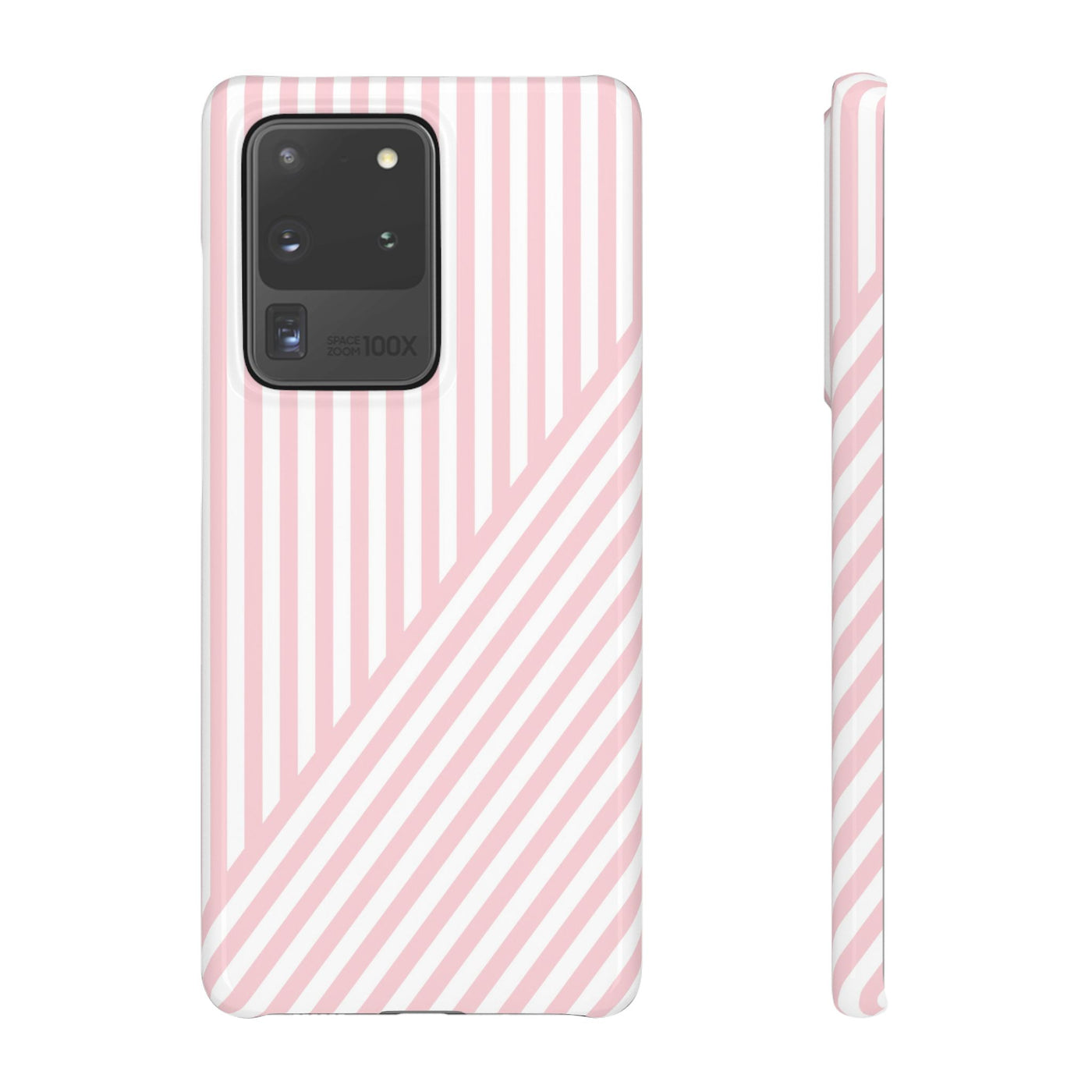 Aesthetic Sweet Pink Stripes Cute Phone Case Sleek Snap - For iPhone 17 Pro Max iPhone 16 Pro iPhone 15 Iphone 14 Plus 13 Pro 12 11 10 Gift