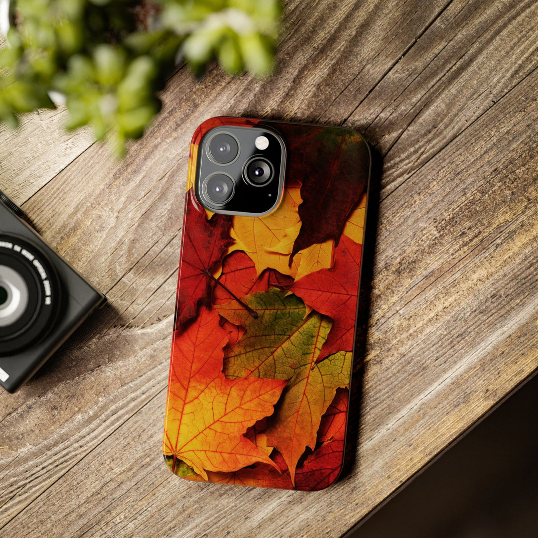 Slim Autumn Fall Leaves Gift Cute Phone Cases for Iphone 16 | iPhone 15 Case | iPhone 15 Pro Max Case, Iphone 14, Iphone 14 Pro Max, Iphone 13, Slim Mom Dad Gift - Studio40ParkLane