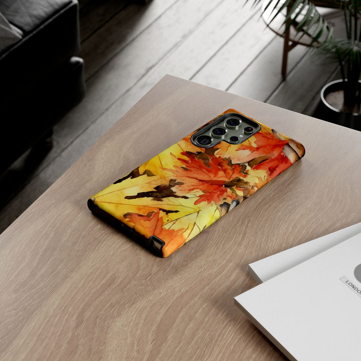 Impact Resistant, Fall Leaves, Cute Phone Cases for Samsung S24, S23, S22, S21, IPhone 15 pro Iphone 14 pro Iphone 13 IPhone 12 Iphone 11 - Studio40ParkLane