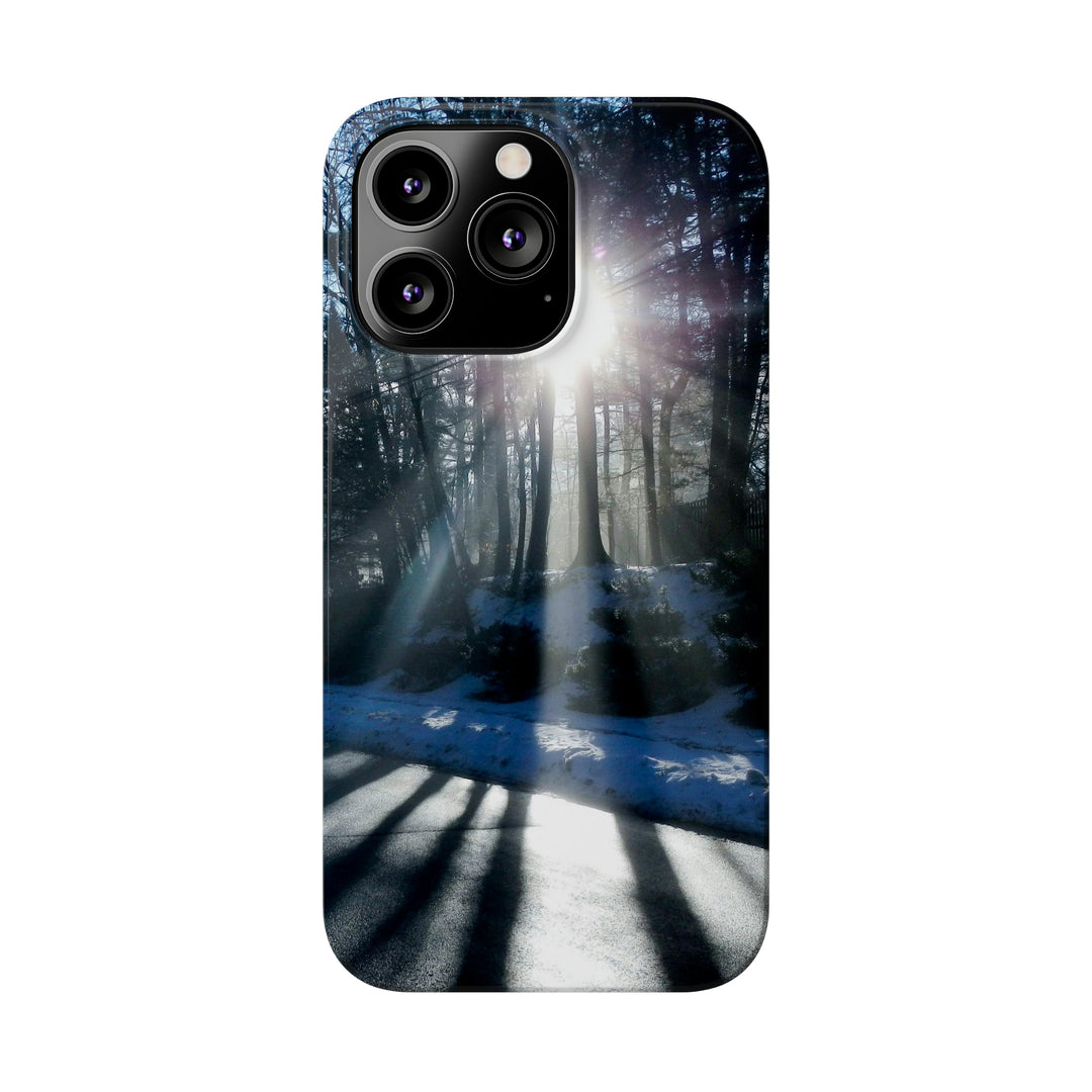 Slim Cute Phone Cases for Iphones - | iPhone 15 Case | iPhone 15 Pro Max Case, Iphone 14 Case, Iphone 14 Pro Max, Iphone 13, Winter Morning Sun - Studio40ParkLane