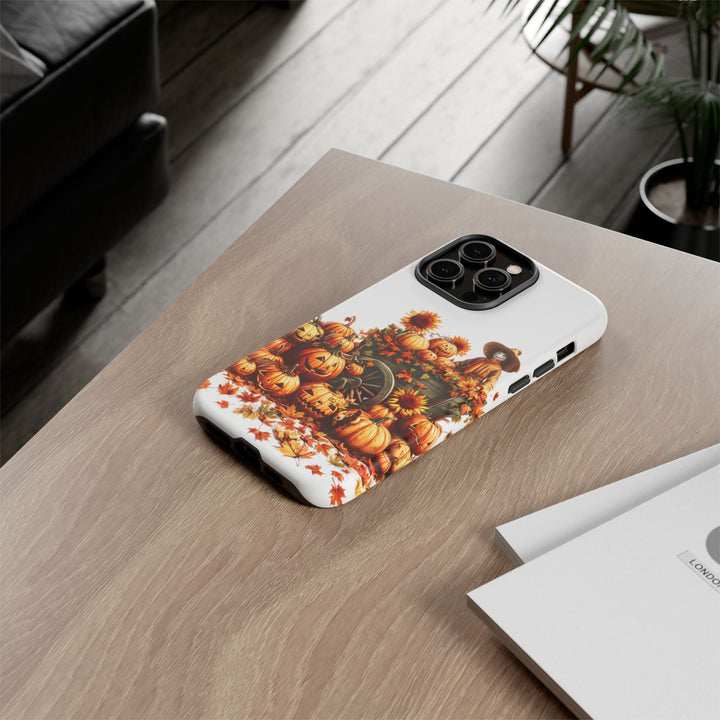 Impact Resistant, Fall Leaves Scarecrow, Cute Phone Cases for Samsung S24, S23, S22, S21, IPhone 15 pro Iphone 14 pro Iphone 13 IPhone 12 Iphone 11 - Studio40ParkLane