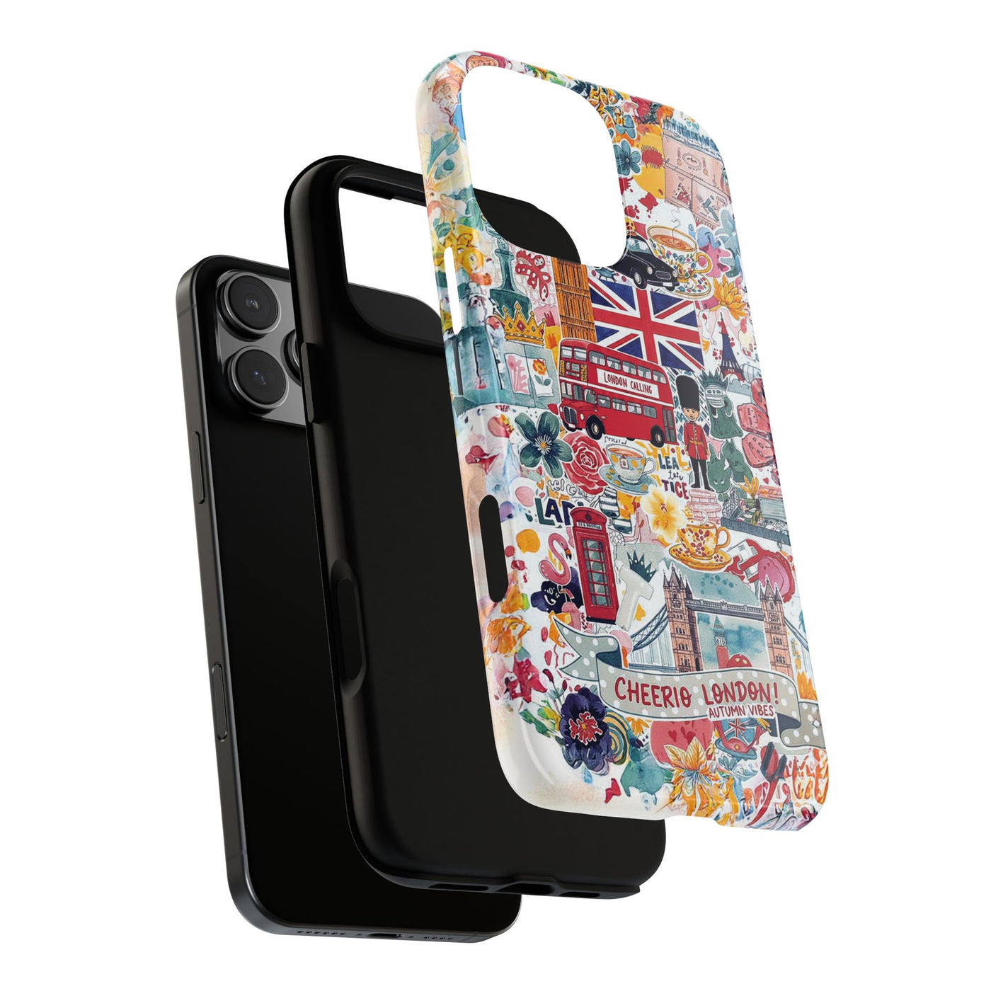 London England Coquette Collage Tough Premium Phone Case - For iPhone 17 Pro Max iPhone 16 Pro iPhone 15 Iphone 14 Plus 13 Pro 12 11 10 XR - Studio40ParkLane