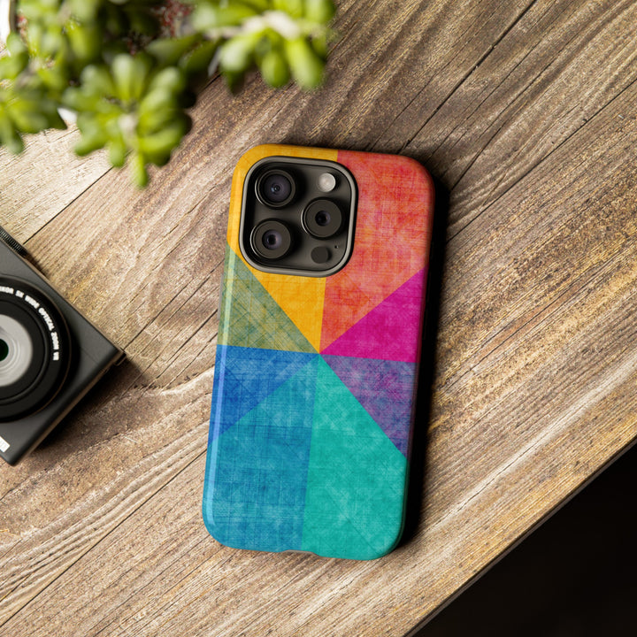 Impact Resistant, Colored Shapes, Cute Phone Cases for Samsung S24, S23, S22, S21, IPhone 15 pro Iphone 14 pro Iphone 13 IPhone 12 Iphone 11 - Studio40ParkLane