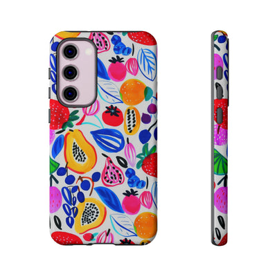 Cute Samsung Phone Case | Aesthetic Samsung Phone Case | Galaxy S23, S22, S21, S20 | Summer Fruit Cocktail, Protective Phone Case