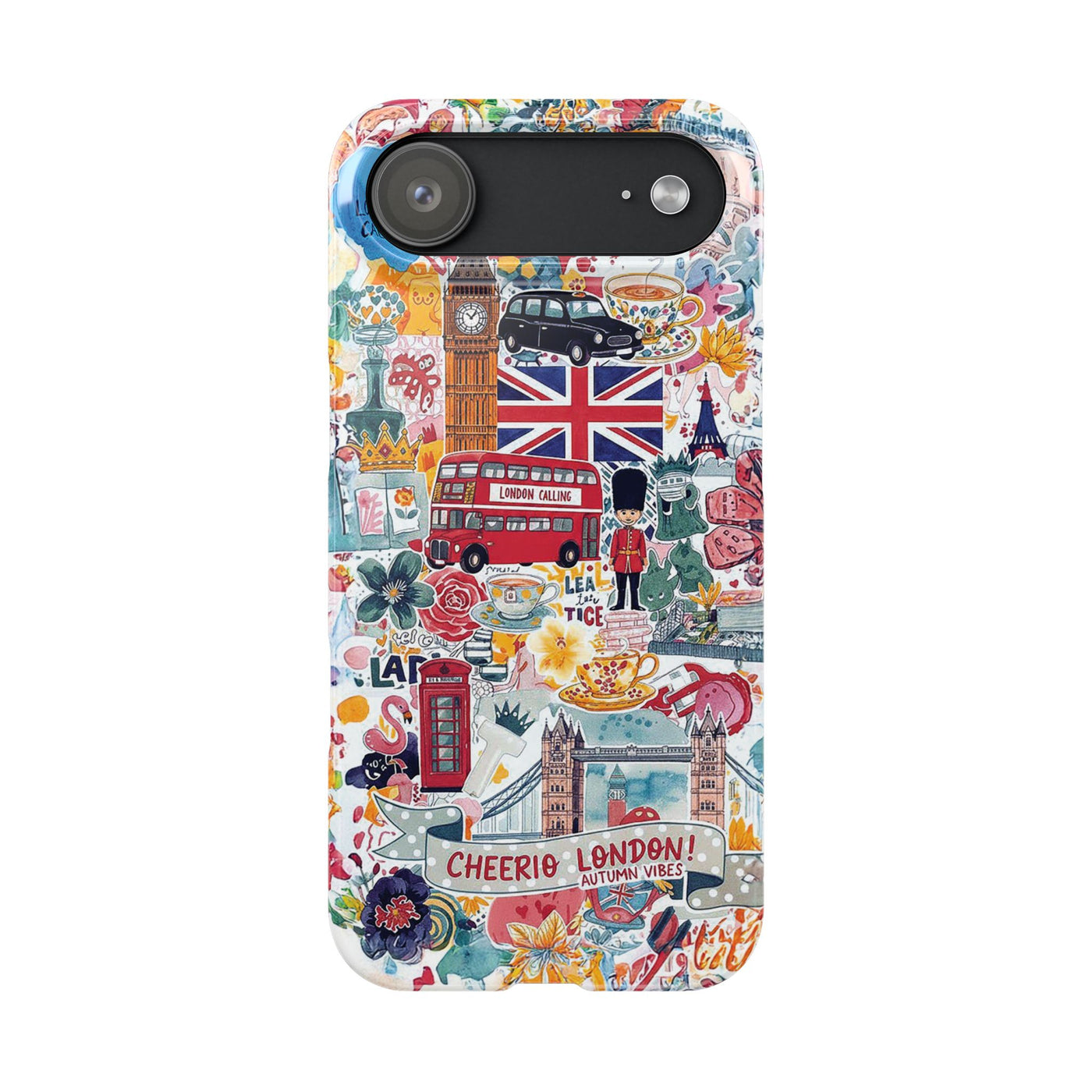 Slim London England Coquette Collage Cute Phone Case for Iphone 17 - | iPhone 16 Pro Max Case | iPhone 15 Case Iphone 14 13 12 11 10 9 8 7 - Studio40ParkLane
