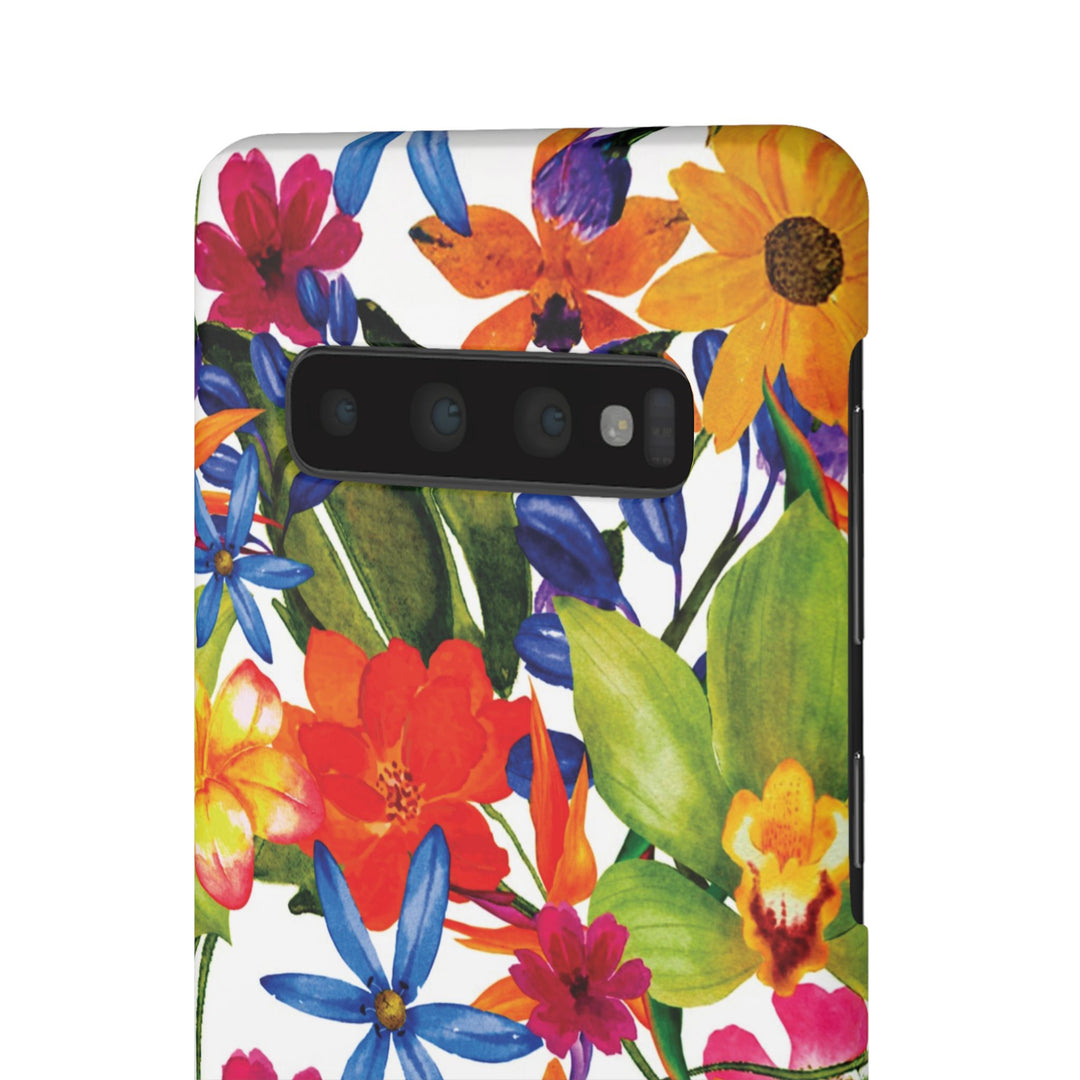 Sleek Snap Colorful Flowers Cute Phone Case for iPhone 16 15 14 13 12 11 X Xs Max Xr Pro Plus Samsung Galaxy S24 S23 S22 S21 S20 Note Ultra