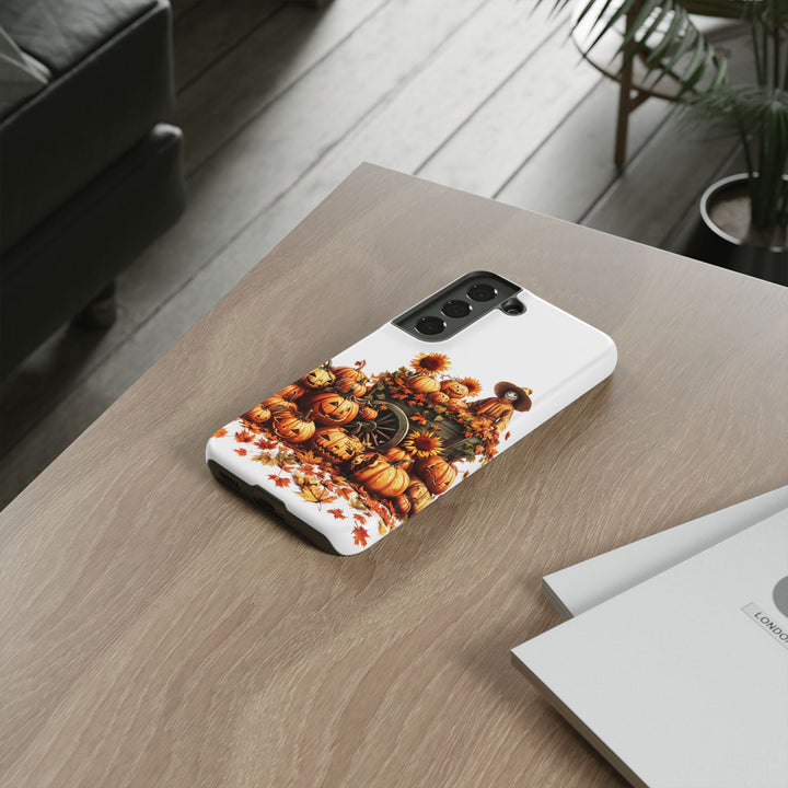 Impact Resistant, Fall Leaves Scarecrow, Cute Phone Cases for Samsung S24, S23, S22, S21, IPhone 15 pro Iphone 14 pro Iphone 13 IPhone 12 Iphone 11 - Studio40ParkLane