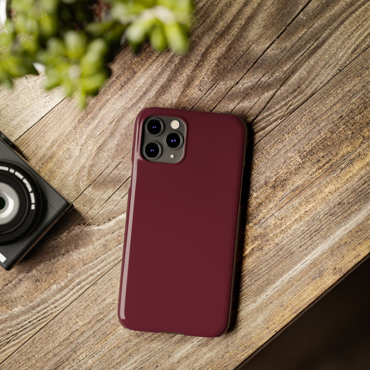 Slim Burgundy Maroon Gift for Her Aesthetic Cute Phone Case for Iphone 16 - | iPhone 15 Pro Max Case | iPhone 14 Case 13 12 11 10 9 8 7 - Studio40ParkLane